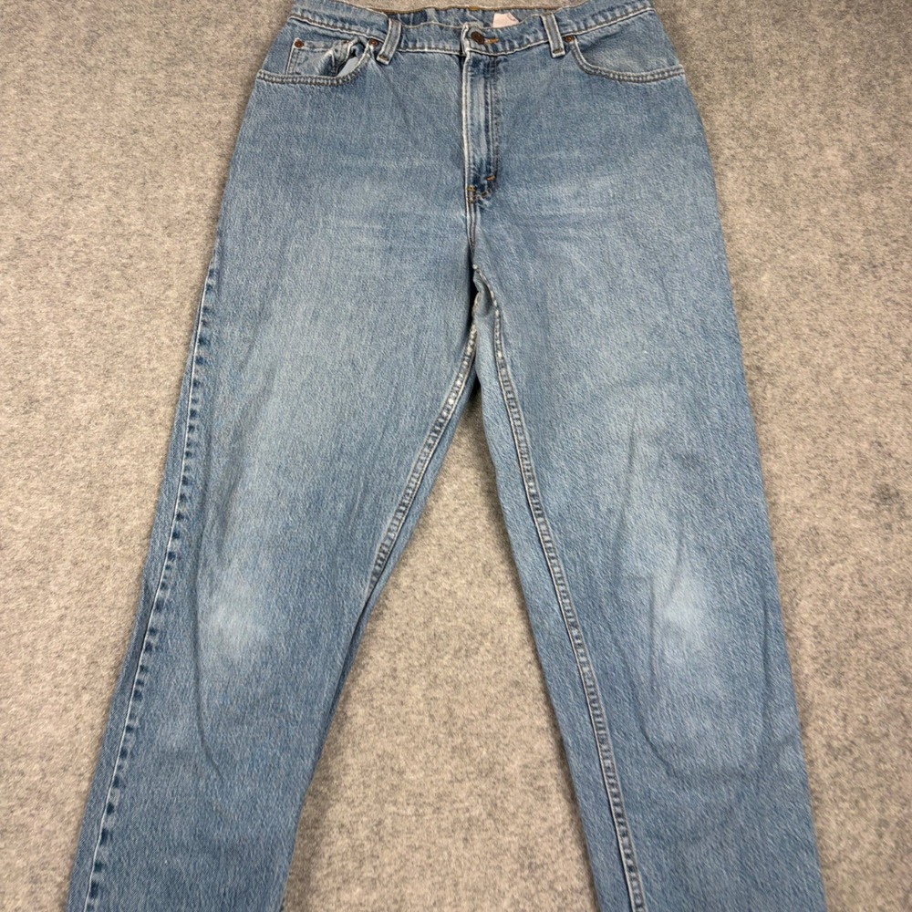 Vintage 80s Levis 551 Jeans Womens 14 MED Light Wash Relaxed Tapered Made in USA - Picture 4 of 15